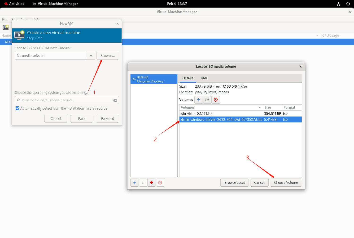 使用Virt-Manager定制 Windows Server QCOW2镜像