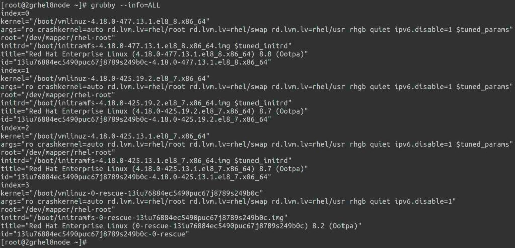 在RHEL 8和RHEL 9中更改默认内核版本的方法